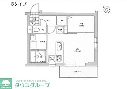 ヴィラージュ南福岡 1LDKの間取図画像