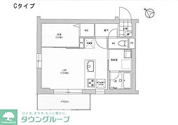 ヴィラージュ南福岡 1LDKの間取図画像