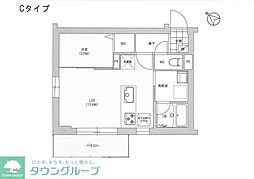 ヴィラージュ南福岡 1LDKの間取図画像