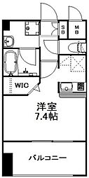 エンクレスト天神MARK 1Kの間取図画像