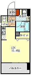 LANDICS4173 ワンルームの間取図画像