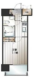 サヴォイフェアリーパーク 1Kの間取図画像