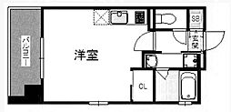 アソシアグロッツォ薬院サウスフィールド 1Kの間取図画像