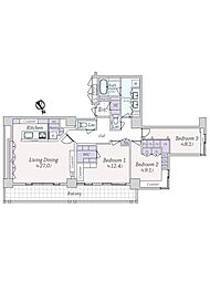 間取図画像 3LDK