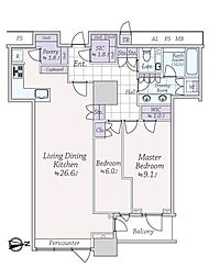 間取図画像 2LDK