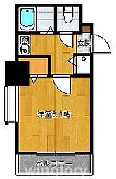 ライオンズマンション大濠第3 1Kの間取図画像