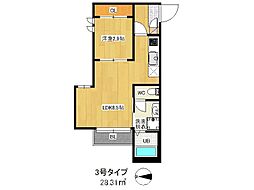 桜坂アールスマートホーム 1LDKの間取図画像