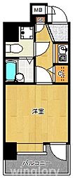ピュアドームエスタシオ高宮 1Kの間取図画像