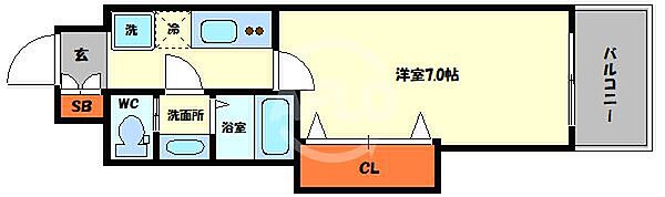 画像2:Luxe大正　間取り