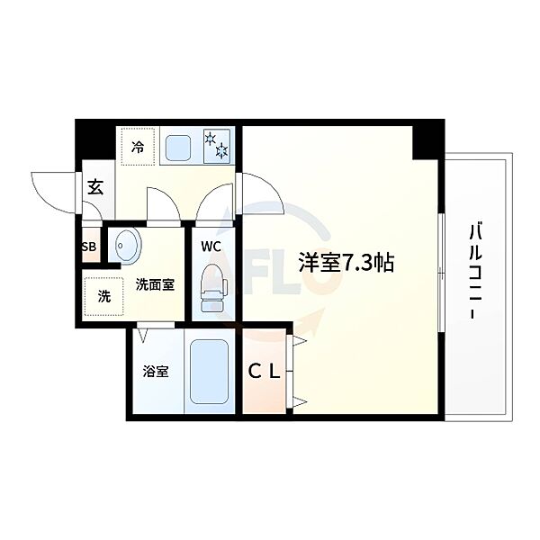 レグゼスタ弁天町 ｜大阪府大阪市港区波除5丁目(賃貸マンション1K・4階・24.75㎡)の写真 その2