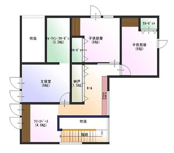 2階間取り図（家具・調度品は含みません）