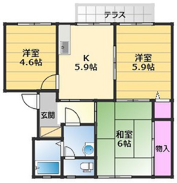 同じ建物の物件間取り写真 - ID:227081883933