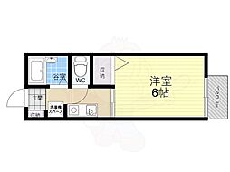 ラ・フェール大久保 2階1Kの間取り