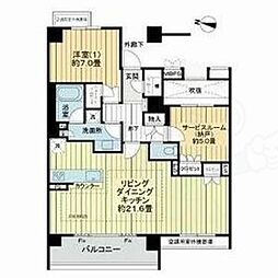 ライオンズマンション伏見桃山　指月城 2階1SLDKの間取り
