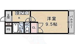RESID 787（レジッド） 6階1Kの間取り