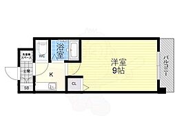 メゾン・チェリー 4階1Kの間取り