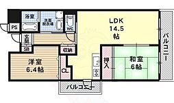 ハートフォードM 5階2LDKの間取り