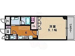 For The God 2階1Kの間取り