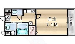 京阪本線 伏見桃山駅 徒歩13分の賃貸アパート 1階1Kの間取り