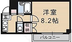 エルデ桃山 3階1Kの間取り