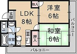 間取図画像 2LDK