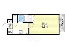 ジャム・アンクル 1Kの間取図画像
