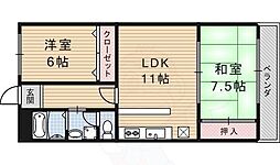 ラベンダー90 2LDKの間取図画像