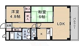 ガレット椋 2LDKの間取図画像