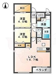 Rudolf 2SLDKの間取図画像