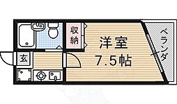 サンライズ88 ワンルームの間取図画像