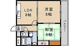 ピアチェ16 2LDKの間取図画像