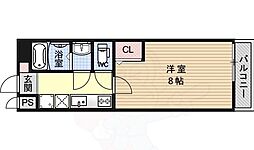 K'sメゾンFOX 1Kの間取図画像
