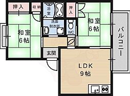 タウニーオオハタB棟 2階/-