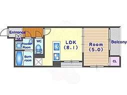 メゾンドクレール西大路 2階