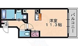 Requie深草 1Kの間取図画像