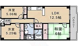 ベル・ヴィ西浦 3LDKの間取図画像