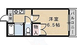 メゾン桃栄 1Kの間取図画像