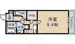 ルーミネス三番館 1Kの間取図画像