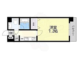 グランドパレス西大路 1Kの間取図画像