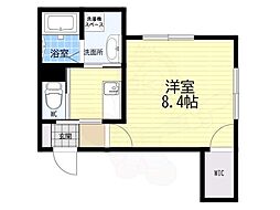 Partir広野 1Kの間取図画像