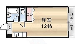 ティファニーハイツ ワンルームの間取図画像