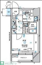 ＣＲＥＳＴ　ＴＡＰＰ川崎ＷＥＳＴ 6階1Kの間取り