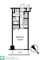 グリフィン横浜・反町公園弐番館 1001 10階1Kの間取り
