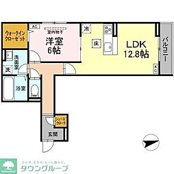 D Paina Egawa I 1LDKの間取図画像