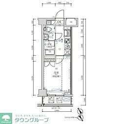 オーキッドレジデンス鶴見 3階1Kの間取り