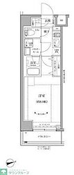 RELUXIA GRANDE 川崎 1Kの間取図画像