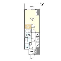 ドゥーエ横濱鶴見 1Kの間取図画像