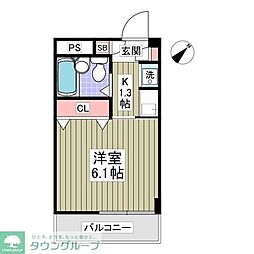 ライフインキシヤ 1Kの間取図画像