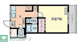 チヨダマンション 1Kの間取図画像