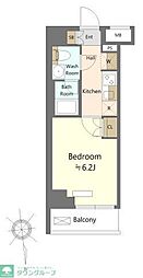 SHOKEN Residence川崎大師 1Kの間取図画像